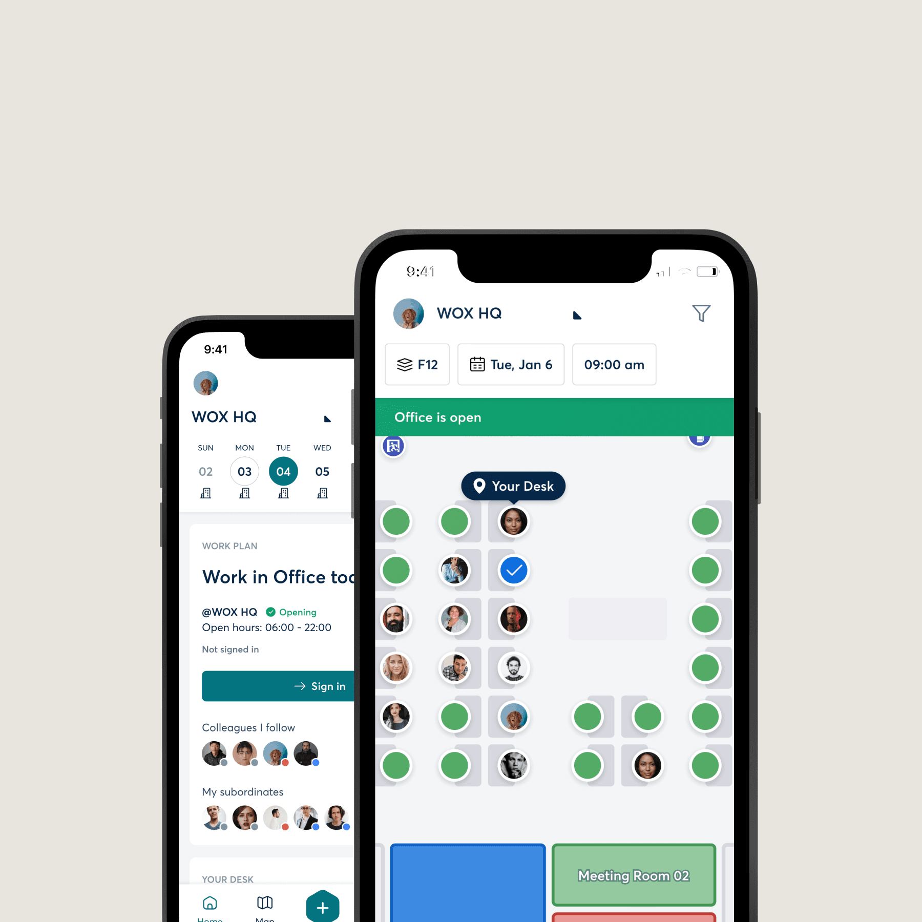 Mobile App for Hybrid Work, Room Booking & Desk Booking